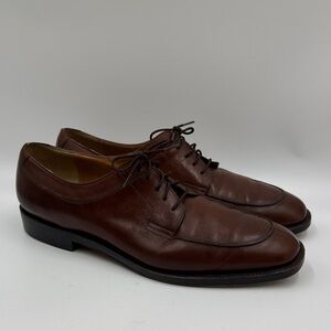 Salvatore Ferragamo Dark Brown Leather Oxfords